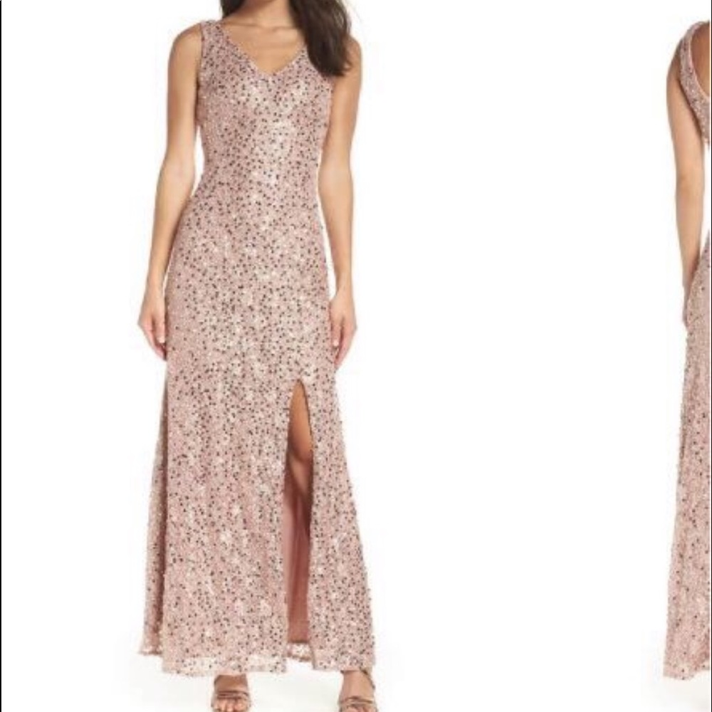 Morgan & Co. Sequins and Lace Gown